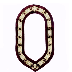 Collar Masónico Ajustable de Cadena, Metal Duradero, Diseño Elegante y Cómodo, Ideal para Ceremonias, Rituales, Eventos y Reuniones de Logia - Product Image 3