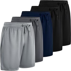 Pantalones cortos de gimnasio ligeros para entrenamiento de verano para hombre, chándales atléticos ecológicos de malla elástica transpirable de secado rápido - Product Image 2