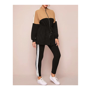 Ensemble de 2 pièces pour femmes, Sweat-shirt à capuche élégant, survêtement grande taille pour dames, nouvelle collection automne - Product Image 5