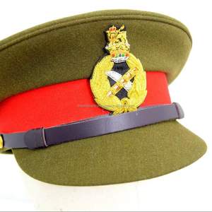 หมวกแก๊ปสีขาวแบบกำหนดเอง ปักตราสัญลักษณ์หรูหรา หมวกยูนิฟอร์มคุณภาพสูง ทรงสวย แข็งแรง ผลิตจำนวนมากจากโรงงาน - Product Image 1