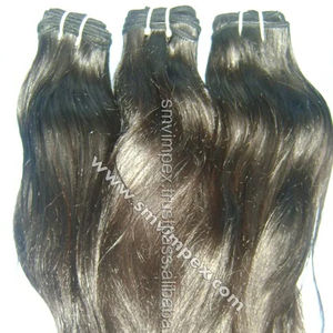 100% El mejor tejido de cabello humano Remy libre de derramamiento. Un donante Venta caliente Tejido de cabello crudo indio Virgen sin procesar de La India - Product Image 6