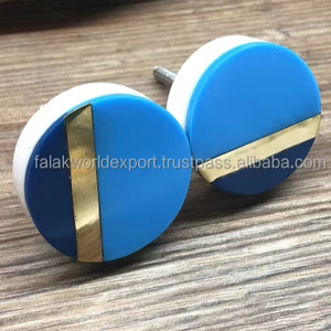 Precio de fábrica, pomo de puerta de madera de lujo, pomos de puerta modernos, pomo de puerta de Metal de resina de madera, manija, herrajes para muebles de FWE - Product Image 5