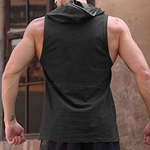 El mejor material hecho El mejor precio disponible Sudaderas con capucha de gimnasio para hombres Básicos Sudaderas con capucha de gimnasio para hombres mezclados de algodón - Product Image 3