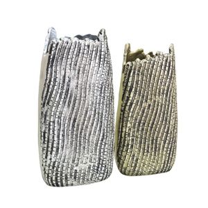 แจกันดอกไม้โลหะทำด้วยมือแจกันตกแต่งหรูหราทันสมัยทำด้วยมือสำหรับการตกแต่งห้องนั่งเล่นที่หรูหรา - Product Image 5