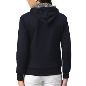 Sudaderas con Capucha para Mujer Hechas de Algodón y Poliéster, Secado Rápido, Sudaderas con Cremallera para Mujer, Mangas Largas, Servicio OEM Personalizado - Product Image 4