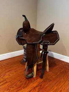 WESTERN HORSE SADDLE Sillines de cuero de primera calidad para montar a caballo - Product Image 3