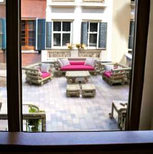 À la mode moderne en osier hall salon canapé canapé ensemble Vintage bambou rose rembourré luxe Villa meubles canapé moderne - Product Image 4