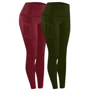 <b>Womens</b> High Waist Athletic <b>Compression</b> <b>Leggings</b> Custom Eco Friendly Lightweight Durable Quick Dry Breathable Solid Full Length - Product Image 1