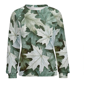 เสื้อแขนยาวสำหรับผู้หญิงขี่จักรยานกลางแจ้งลำลอง เสื้อพูลโอเวอร์ลำลอง ลายพิมพ์ทันสมัย คอกลม สวมใส่สบาย - Product Image 5