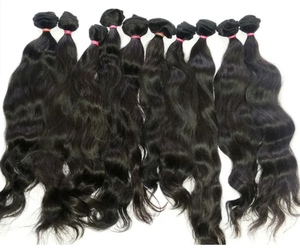 RAW UNPROCESSED TEMPLE HUMAN HAIR BUNDLES for WOMAN NO CHEMICAL PROCESSED <b>TOP</b> QUALITY - Product Image 2