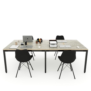 Mesa Minimalista para 4 Personas, 240x120cm, Madera Contrachapada, Patas Uconcept HBUC047 - Product Image 3
