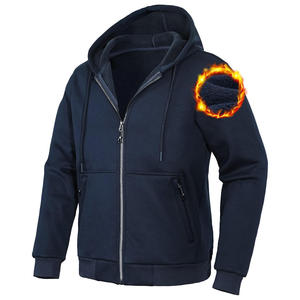 Sudadera con capucha para hombre con cremallera, ajuste personalizado, proveedor OEM, Impresión de logotipo de tela suave, diseño de ropa de calle, etiqueta privada lista - Product Image 1