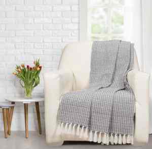 Jeté en coton doux et confortable pour l'hiver Canapé simple pour la sieste et le bureau pour une personne - Product Image 3