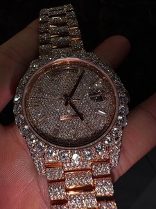 นาฬิกาข้อมือผู้ชาย VVS มอยส์ซาไนต์ ระบบอัตโนมัติ Miyota รุ่นลิมิเต็ดอิดิชั่น หรูหรา หน้าปัดอนาล็อก แสดงวันที่ สายสแตนเลส - Product Image 3