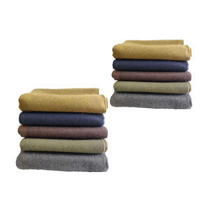 Venta caliente multiusos sólido liso suave manta acogedora 100% algodón calamidad Manta - Product Image 1