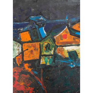 Modern Style Grey & Black <b>Canvas</b> <b>Wall</b> Art & Tapestry Jaipur Rugs US Design Painted by US Artists - Product Image 2