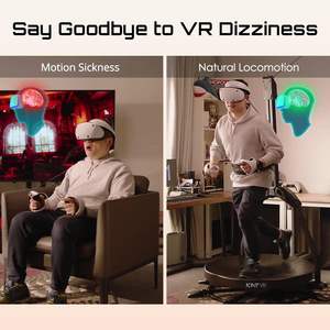 Série KAT Walk C2 VR |   Tapis de marche omnidirectionnel à 360° avec matériau ABS et accessoires pour jeux VR et fitness à domicile - Product Image 3