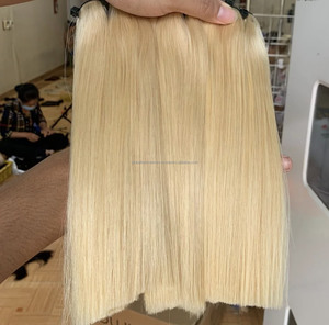 100% cheveux humains vietnamiens couleur blonde Extensions de cheveux os texture droite pas d'enchevêtrement pas de perte avec prix de gros - Product Image 1
