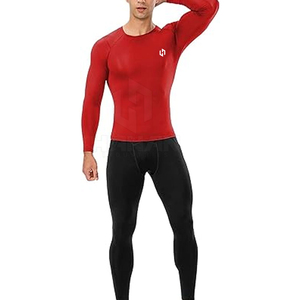 Venta caliente logotipo personalizado de los hombres de compresión Rash Guard último diseño transpirable camisas de compresión - Product Image 5