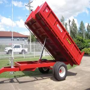 2 Axles Hydraulic Dump <b>Trailer</b> Farm Tipping <b>Tractor</b> Haul <b>Trailer</b> Agricultural Transport Utility <b>Trailer</b> - Product Image 4