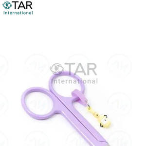 Nurse Scissors and Lister Bandage Scissors 14.5cm Professional <b>Medical</b> Cutting Tool With Customized Fancy <b>Rubber</b> Handle - Product Image 6