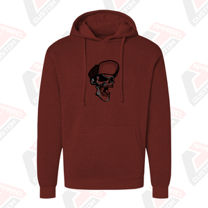 Sweatshirts à capuche tricotés en polyester/coton pour hommes avec logo personnalisé Sweatshirts à capuche d'hiver épais à épaules tombantes brodés Design teint uni Non - Product Image 5