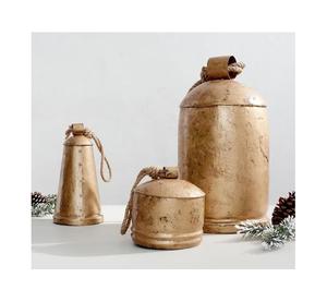 Campana de vaca de latón de calidad superior con aspecto antiguo, perfecta para cocinas de granja, casas rústicas y decoración al aire libre - Product Image 2