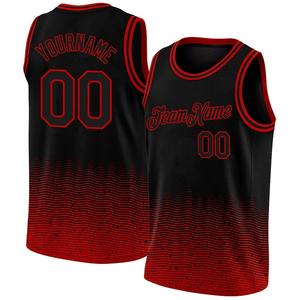 Maillot de basket-ball personnalisé dernier modèle en maille, imprimé par sublimation réversible vierge, nom du logo pour hommes, couleur noire - Product Image 1