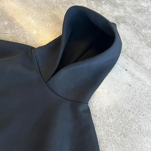 Jersey de algodón 2025, sudaderas con capucha y sudaderas de talla grande para hombre, Sudadera con capucha estampada de gran tamaño con hombros caídos personalizados - Product Image 2