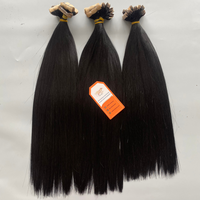 Extensions de cheveux à bandes adhésives AZ Hair VietNam, 100% cheveux humains Remy, lisses, double trame, noir de jais naturel, 8''-40''