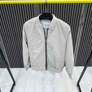 Abrigo Informal con Cierre y Cuello en V para Hombre, Color Blanco, Transpirable, Manga Larga, Grosor Estándar, Ropa de Abrigo, Moda Urbana, Tela Nova - Product Image 2