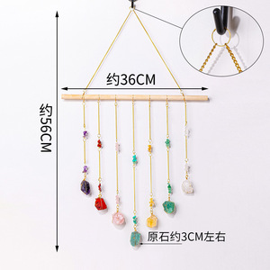 Crystal Chip Modern Window Suncatcher <b>Hanging</b> <b>Ornament</b> with Gold Chain Decor Made in China Model NA Home Wedding Party - Product Image 3