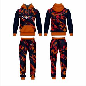 Survêtements unisexes sportifs d'hiver de haute qualité, à capuche, imprimés, 100% polyester, pour l'entraînement - Product Image 6