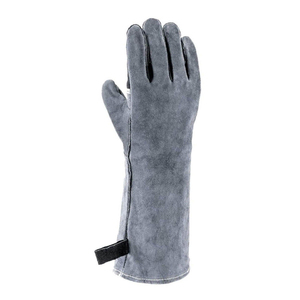 ถุงมือเชื่อมคุณภาพดีที่สุด ถุงมือป้องกันสำหรับงานเชื่อม ถุงมือป้องกันความปลอดภัยสำหรับงานเชื่อม ถุงมือหนังเชื่อมที่สวมใส่สบาย - Product Image 3