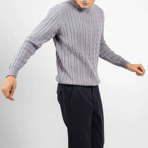 Pulls et pulls à col rond pour hommes en laine 100% respirante, couleur unie, design personnalisable - Product Image 2