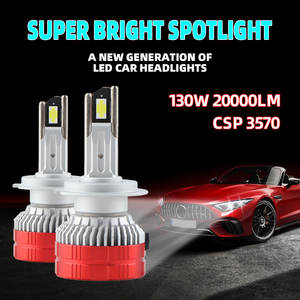 POPNOW F6V 130W Haute Puissance <span class=keywords><strong>20000</strong></span> Lumen Auto Led Phare H1 H4 H7 H11 9005 9006 Voiture Lumière Led Phares - Product Image 6