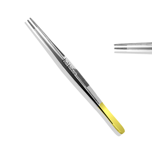 DeBakey Pince à micro-tissu atraumatique Instruments chirurgicaux dentaires droits Pince vasculaire vétérinaire-Source d'alimentation manuelle - Product Image 3