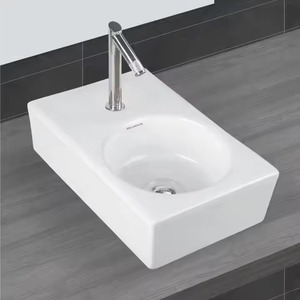 Precio barato Mesa estándar Rectangular Baño Lavabo de cerámica Lavabo Porcelana Artículos sanitarios Productos de baño - Product Image 5