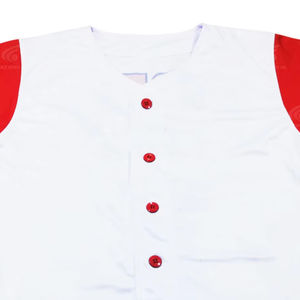 Uniforme de béisbol de botón completo asequible de primera calidad Jersey personalizado 100% Jersey cosido de poliéster OEM Ropa de equipo deportivo de secado rápido - Product Image 1