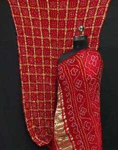 Collection festive, sari en soie Ghatchola pure, couleur riche, sari en soie Gajji pure Ghatchola par le fabricant au meilleur prix - Product Image 5