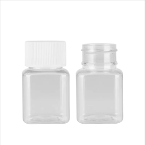 Wholesale New Square <b>Bottle</b> 30cc PET Plastic <b>Bottle</b> Pharmaceutical Grade for Vitamins and <b>Pills</b> from Vietnam - Product Image 2