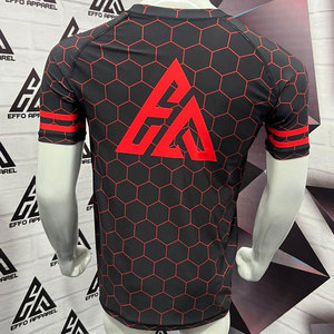 ราคาโรงงาน OEM ขายดี เสื้อแรชการ์ดแขนสั้นผู้ชาย UPF50+ ระบายอากาศ แห้งเร็ว เป็นมิตรกับสิ่งแวดล้อม ป้องกันแบคทีเรีย - Product Image 2