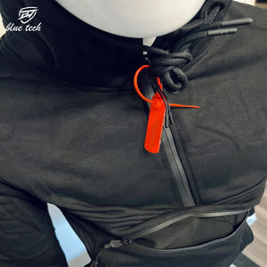 Heavyweight Winter <b>Zip</b>-Up <b>Hoodies</b> for Men-Custom Embroidery & Digital Printing Plain Dyed Woolen Fabric Windproof Design <b>Pocket</b> - Product Image 3