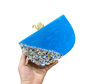 Hot Sale High Quality Lady Evening <b>Bag</b> Handmade Resin <b>Vintage</b> Wedding Party <b>Clutch</b> Elegant and Stylish at an Price - Product Image 6