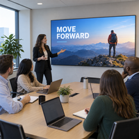 Écran LED Commercial 4K à Service Frontal P1.87 3840Hz, Prix Usine OEM, Panneau Mural Vidéo Fixe Intérieur pour Salle de Conférence