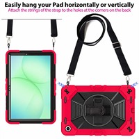 Étui de protection intégrale robuste et rotatif à 360° pour tablette Samsung Galaxy Tab A11 Plus 2025