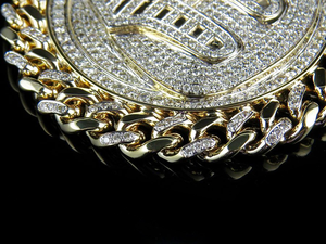 Faraón egipcio cara moissanita diamante Studedd S925 plata Iced Out Hip Hop joyería personalizada colgante para hombres - Product Image 3