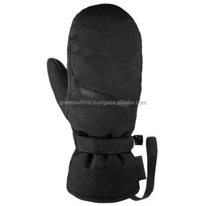 Gants de ski en cuir de chèvre de haute qualité avec logo personnalisable, mitaines pour sports d'hiver par temps froid, fournisseur d'usine - Product Image 4