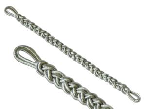 Gold <b>Braided</b> Cap <b>Cord</b> Wholesale Uniform cap Cords Supplier Gold Bullion Twisted Cap CordNew German Generals Gold Metal Cap <b>Cord</b> - Product Image 2