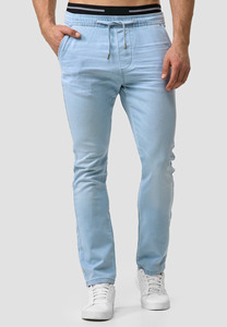 Embroidered <b>Jeans</b> Men's Ripped <b>Elastic</b> Slim Legs Men Denim <b>Jeans</b> Casual Distressed Streetwear Washed <b>Jeans</b> - Product Image 2
